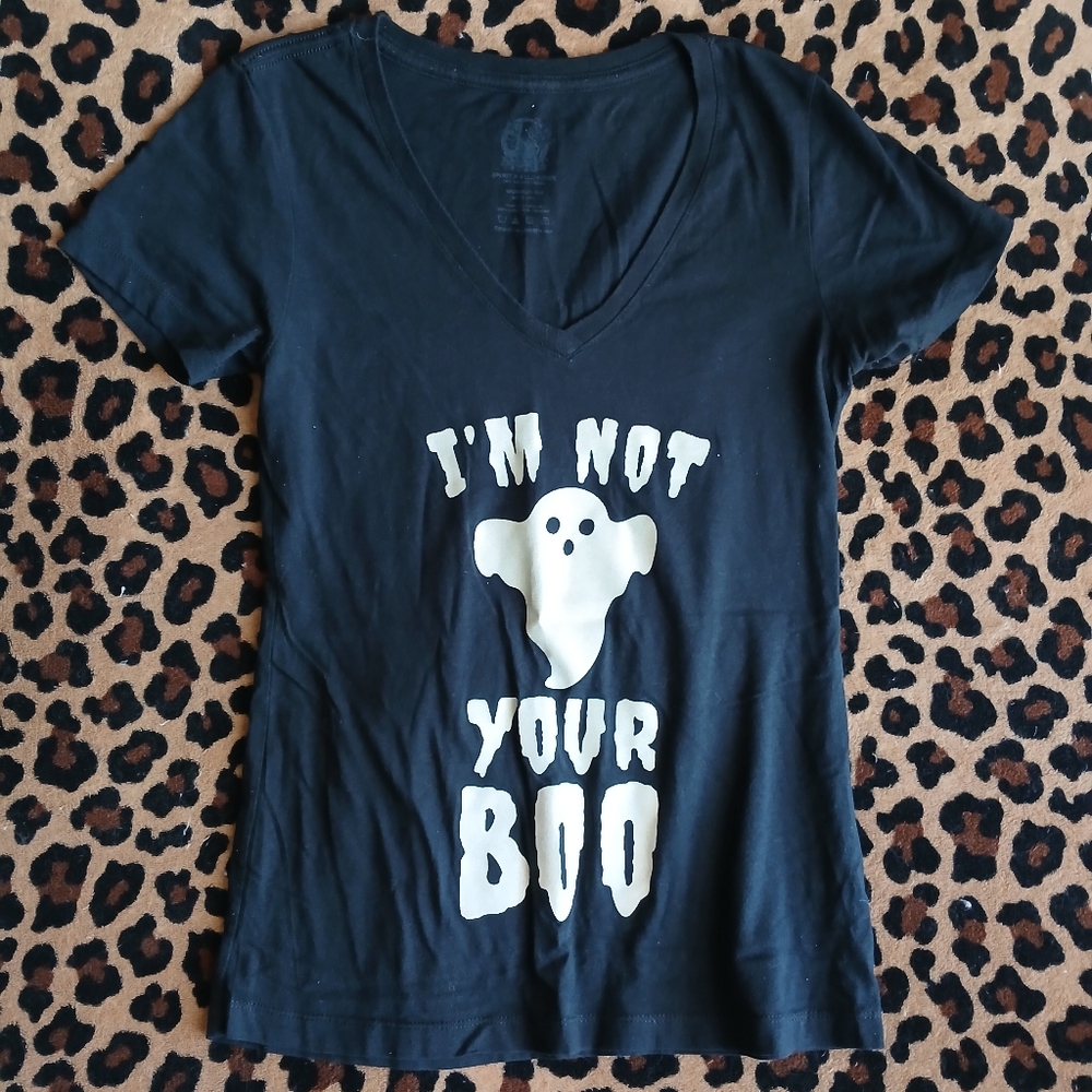 Spirit Halloween V Neck Tshirt Size SM